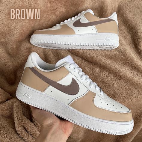 nike air force 1 beige braun|nike air force 1 brown.